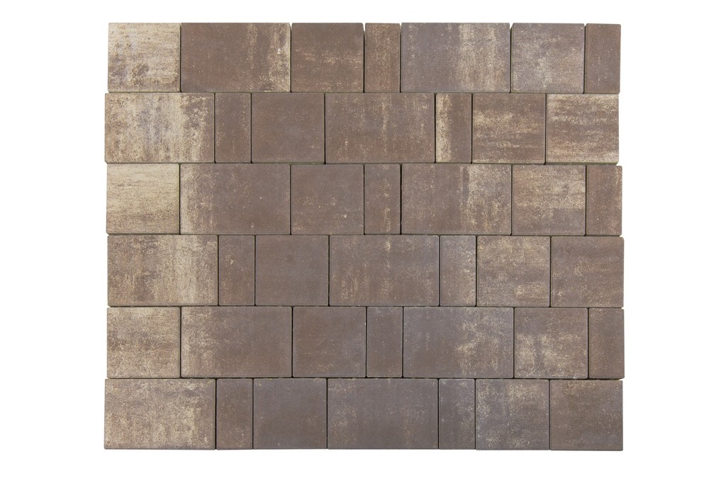 Плитка тротуарная BRAER Старый город ландхаус Color Mix Тип 19 "Эверест"