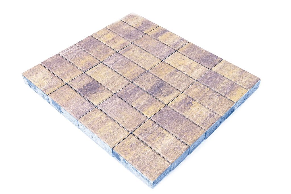 Плитка тротуарная BRAER Прямоугольник Color Mix Тип 17 "Прайд"