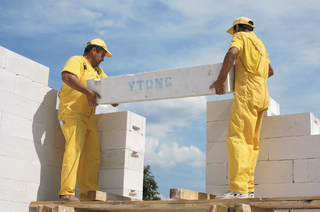 Перемычки армированные газобетонные YTONG