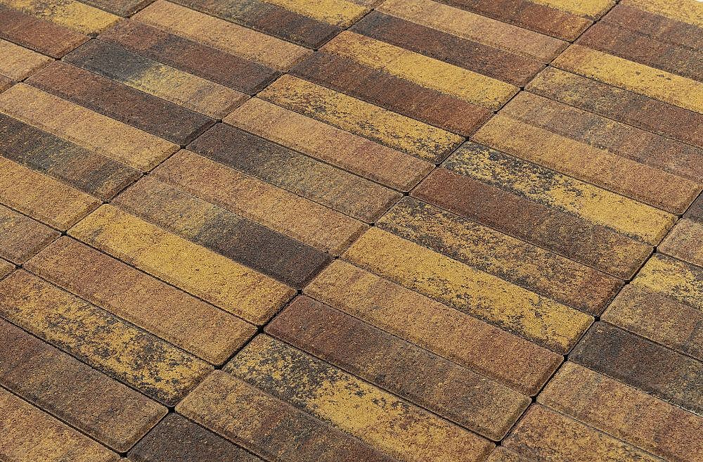 Плитка тротуарная BRAER Паркет, Color Mix, Мальва