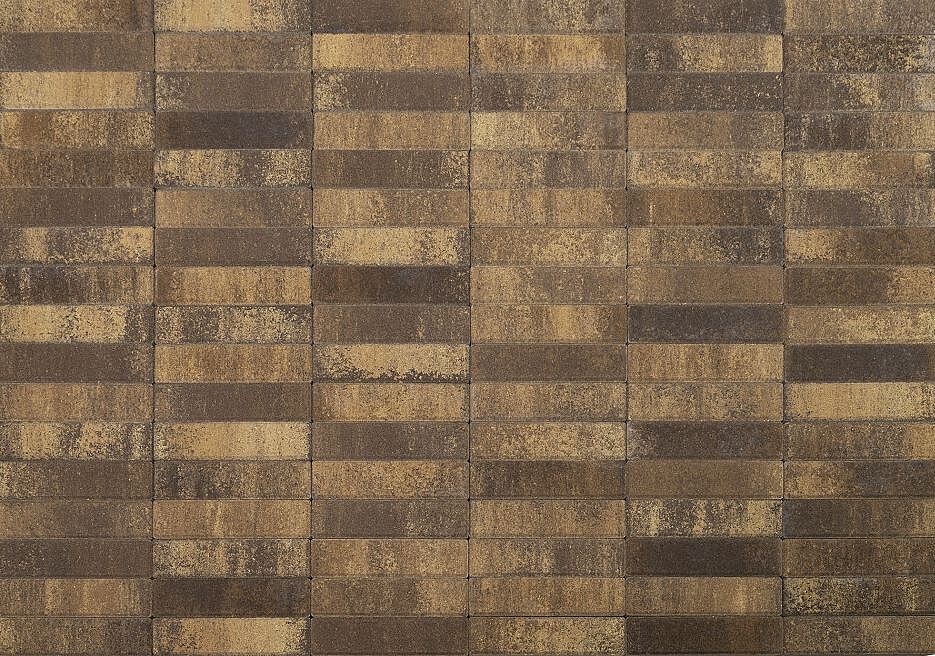 Плитка тротуарная BRAER Паркет, Color Mix, Каштан