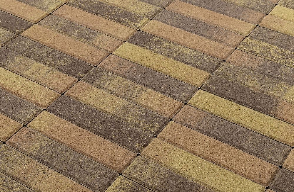 Плитка тротуарная BRAER Паркет, Color Mix, Прайд