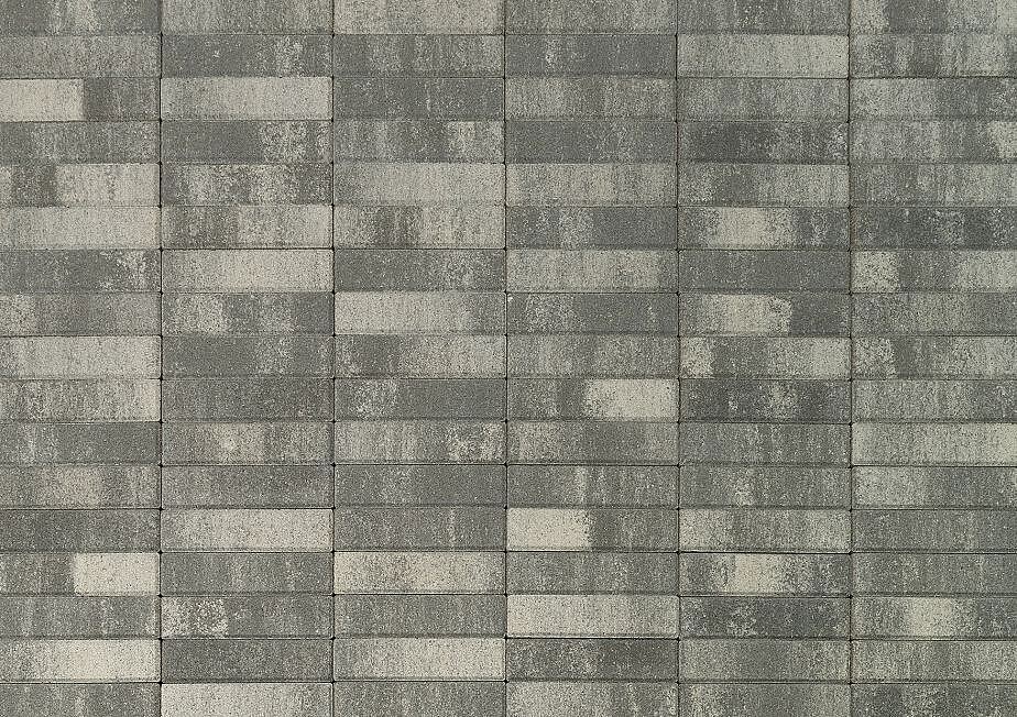Плитка тротуарная BRAER Паркет, Color Mix, Туман