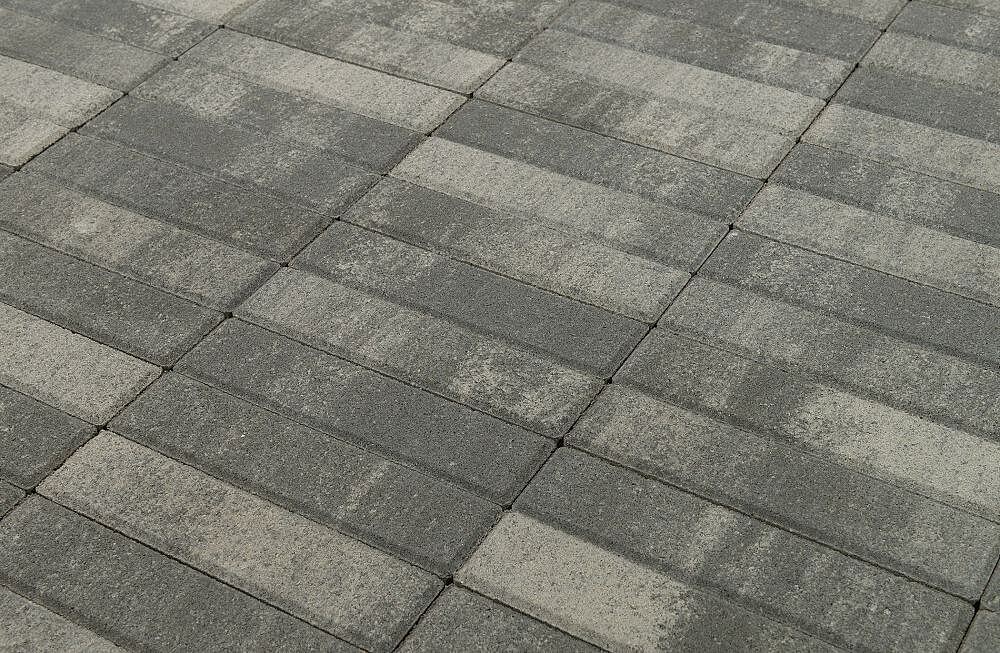 Плитка тротуарная BRAER Паркет, Color Mix, Туман