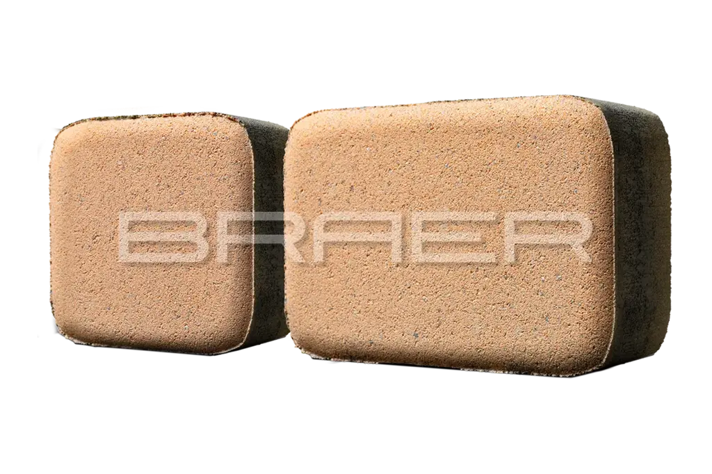 Плитка тротуарная BRAER (БРАЕР) Классико Дуо, медовый