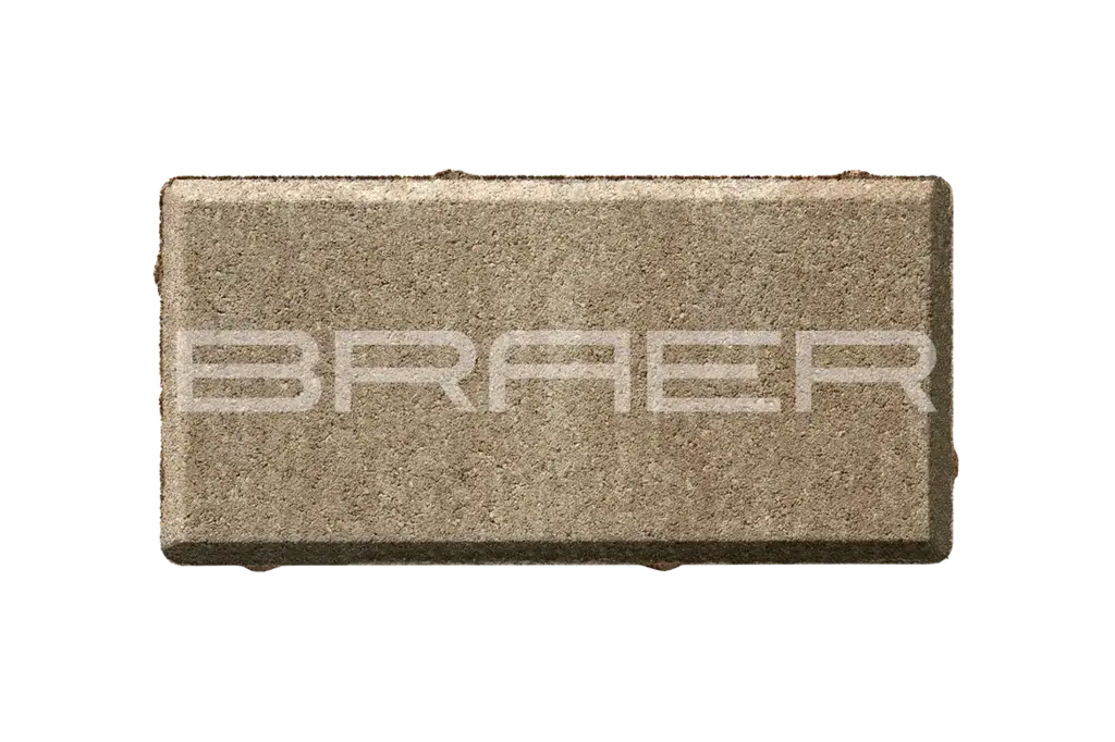 Брусчатка BRAER (БРАЕР) Прямоугольник, Color Mix Тип 3 "Миндаль"