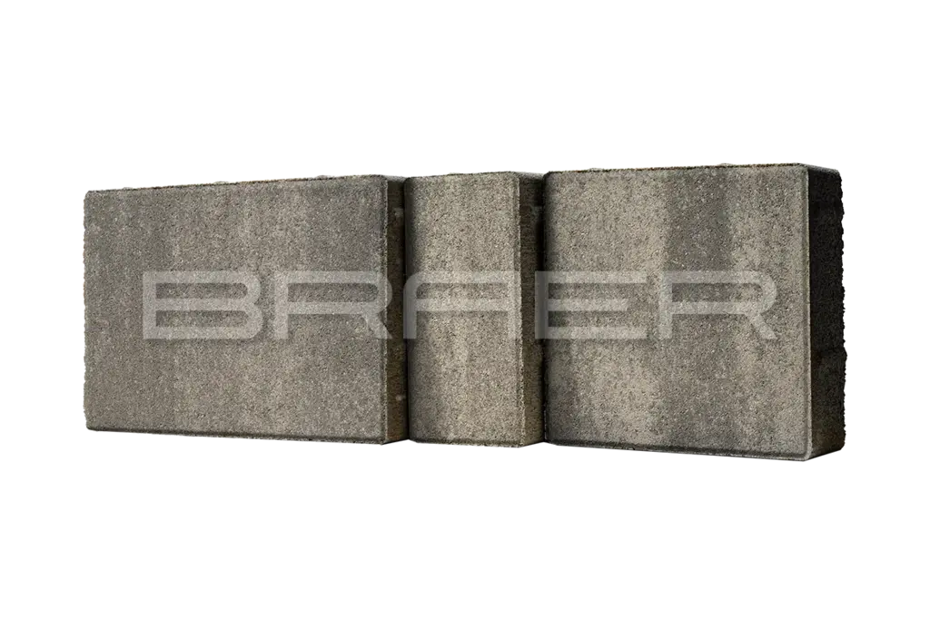 Плитка тротуарная BRAER (БРАЕР) Мозаика, Color Mix "Туман"