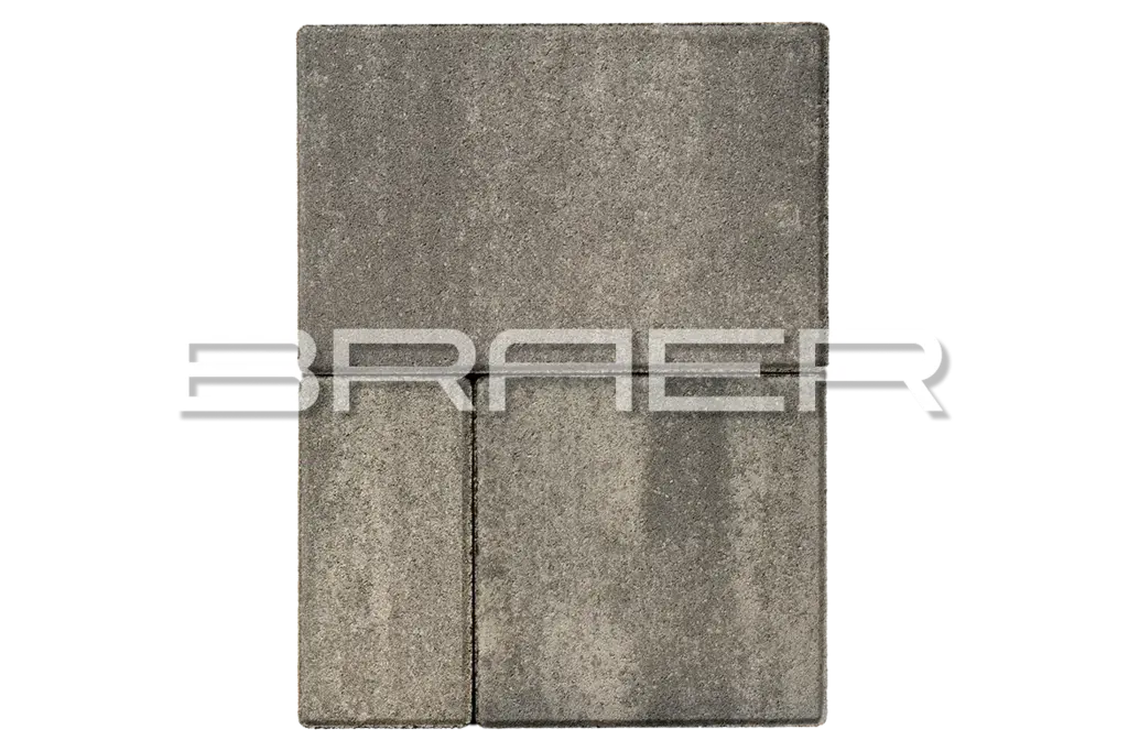 Плитка тротуарная BRAER (БРАЕР) Мозаика, Color Mix "Туман"