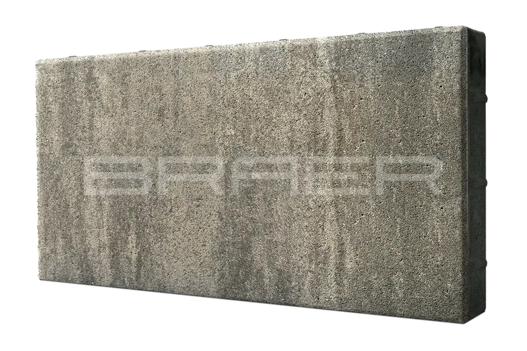 Плитка тротуарная BRAER (БРАЕР) Сити, Color Mix "Туман", 600х300х80мм 