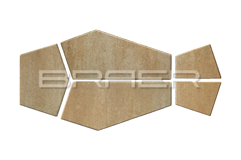 Плитка тротуарная BRAER (БРАЕР) Витраж, Color Mix "Плато", 80мм 