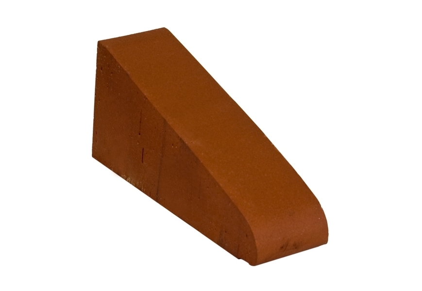 Клинкерный подоконник ZG Clinker, дополняющий профильный кирпич К20, красный, 210х65х100 мм  