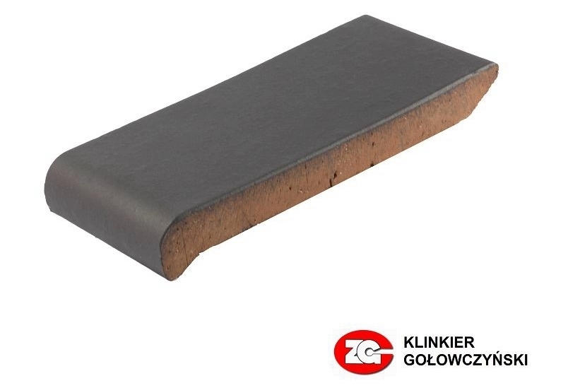 Клинкерный подоконник ZG Clinker ОК18, графитовый, 180х110х25 мм