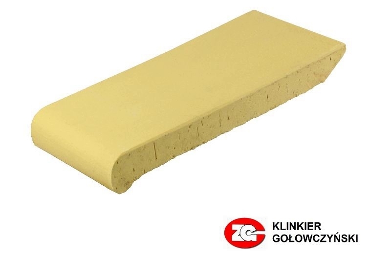 Клинкерный подоконник ZG Clinker ОК18, желтый, 180х110х25 мм 