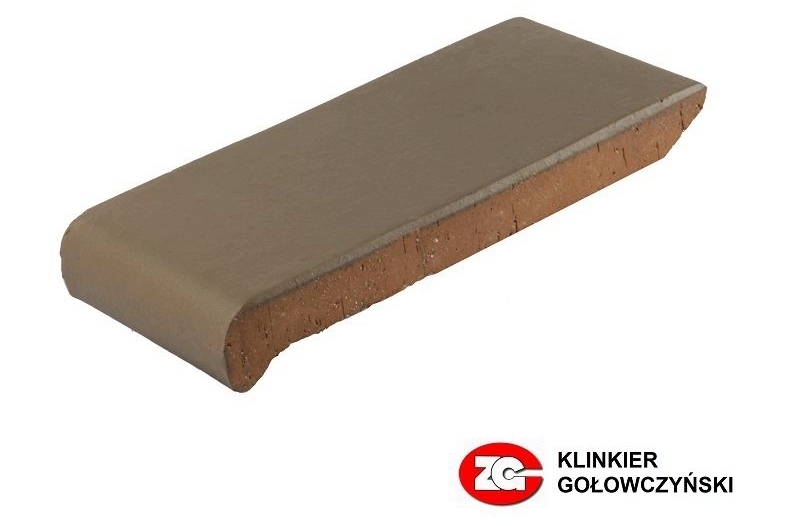 Клинкерный подоконник ZG Clinker ОК18, коричневый, 180х110х25 мм 