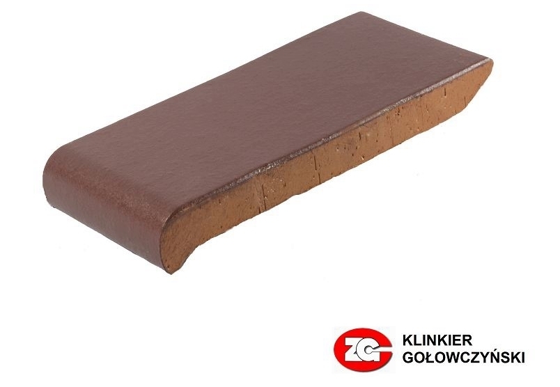 Клинкерный подоконник ZG Clinker ОК28, вишневый, 280х110х25 мм 