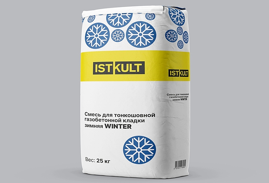 Клей для газобетонных блоков ITSKULT, зимний, 25кг 