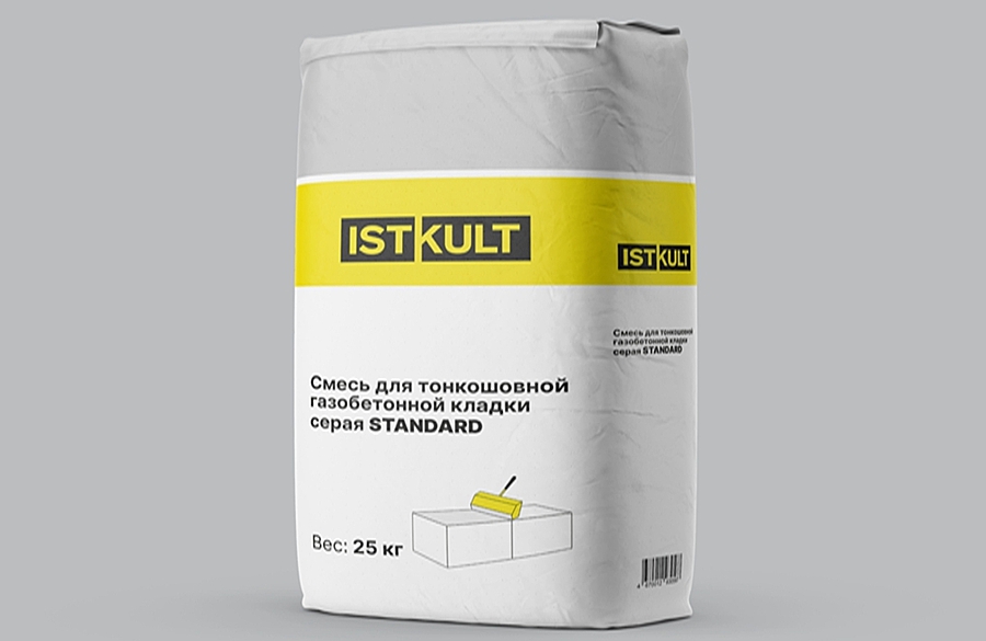 Клей для газобетонных блоков ISTKULT, 25кг