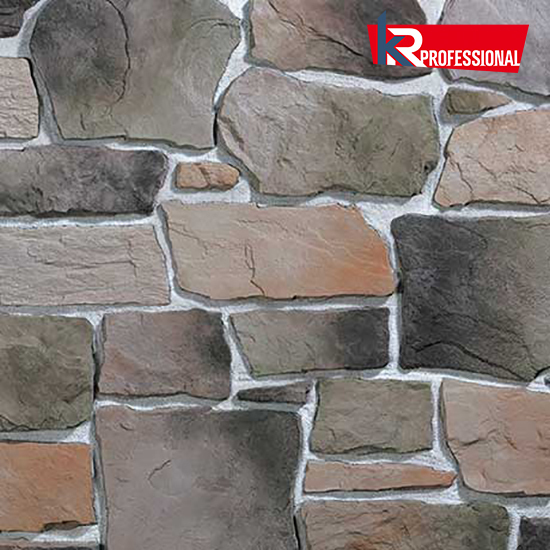 Искусственный облицовочный камень KAMROCK, Альпийская деревня 08710, серый 