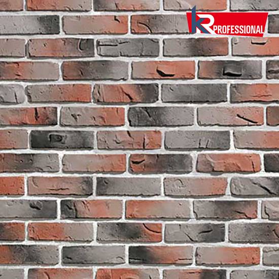 Искусственный облицовочный камень KAMROCK, Клинкерный кирпич 34210, серый