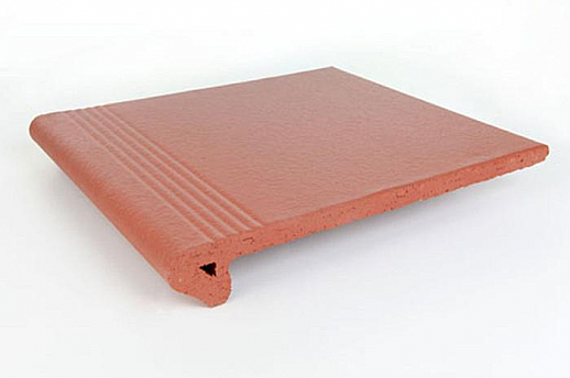 Ступень фронтальная клинкерная Gres Tejo, VERMELHO RED, 30х34х5 см
