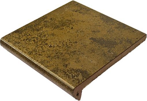 Ступень фронтальная клинкерная EXAGRES, Metalica VULCANO, 33х33х3 см