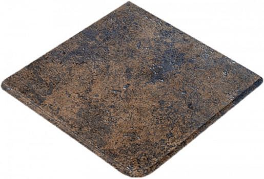Ступень угловая клинкерная EXAGRES, Metalica VULCANO, 33х33х3 см