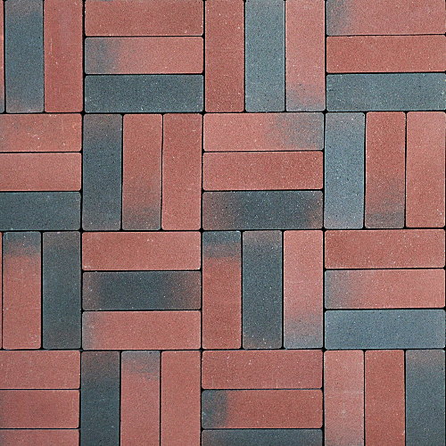 Плитка тротуарная SteinRus (ex. Artstein), Паркет, Color Mix ST КОРУНД, гладкая, 210х70х60мм