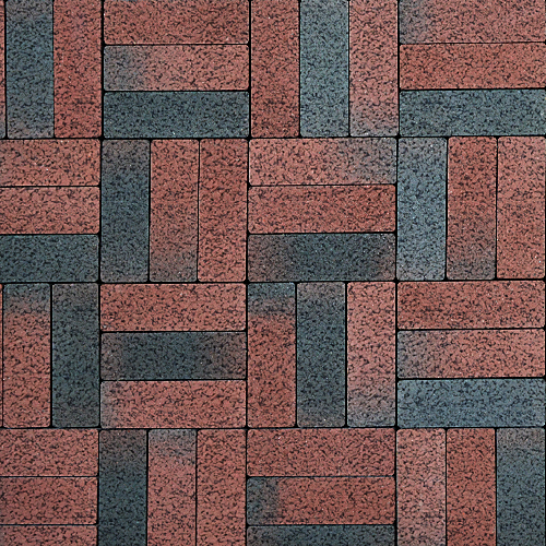Плитка тротуарная SteinRus (ex. Artstein), Паркет, Color Mix ST КОРУНД, нейтив, 210х70х60мм