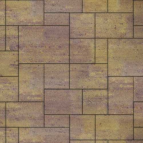 Плитка тротуарная SteinRus (ex. Artstein), Инсбрук Альпен, Color Mix ТАХЕЛЬ, гладкая, 60мм