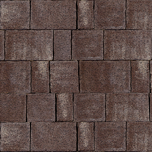 Плитка тротуарная SteinRus (ex. Artstein), Старый Город, Color Mix БРАУН, нейтив, 60мм