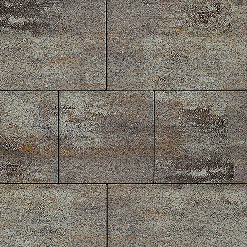 Плитка тротуарная SteinRus (ex. Artstein), Инсбрук Ланс, Color Mix БЕРИЛЛ, нейтив, 60мм