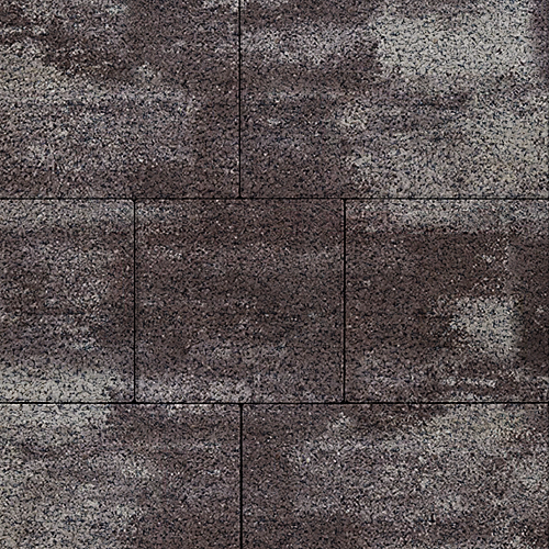 Плитка тротуарная SteinRus (ex. Artstein), Инсбрук Ланс, Color Mix БРАУН, нейтив, 60мм
