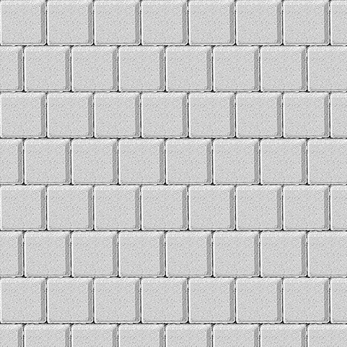 Плитка тротуарная SteinRus (ex. Artstein), Квадрат малый, Белый, гладкая, 100х100х60мм