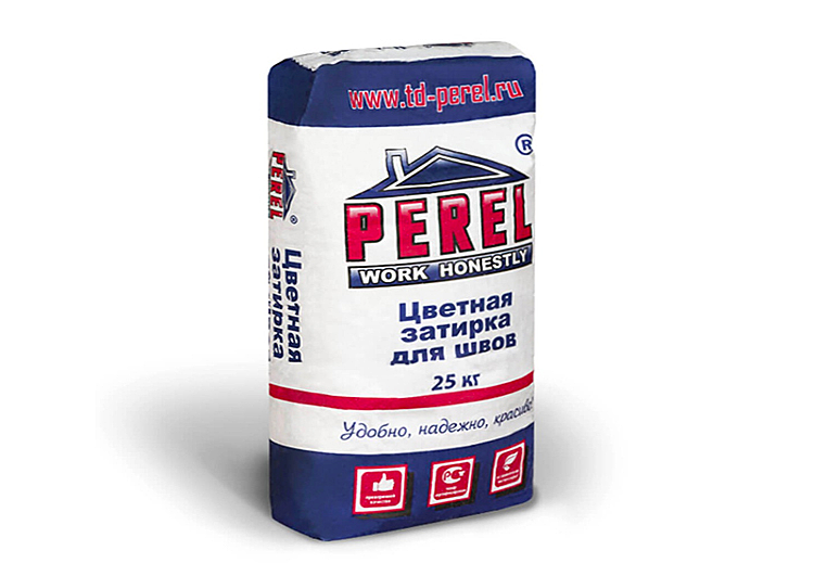 Декоративная затирка швов PEREL RL цветная (ЦВЕТ НА ВЫБОР), цементная, мешок 25 кг