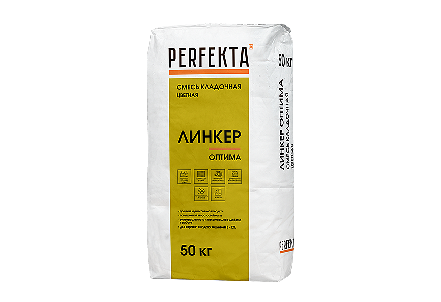 Смесь кладочная цветная PERFEKTA, Линкер Оптима, ТЕМНО-СЕРЫЙ, 50 кг