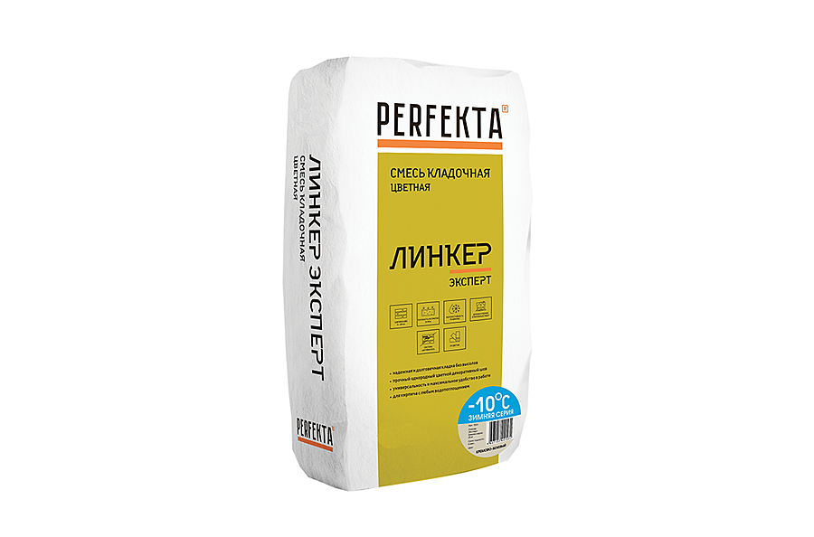 Смесь кладочная цветная PERFEKTA, Линкер Эксперт Зима, ФИСТАШКОВЫЙ, 25 кг