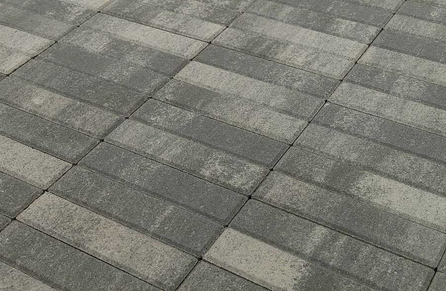 Плитка тротуарная BRAER (БРАЕР) Паркет, Color Mix "Туман", 200х50х60мм