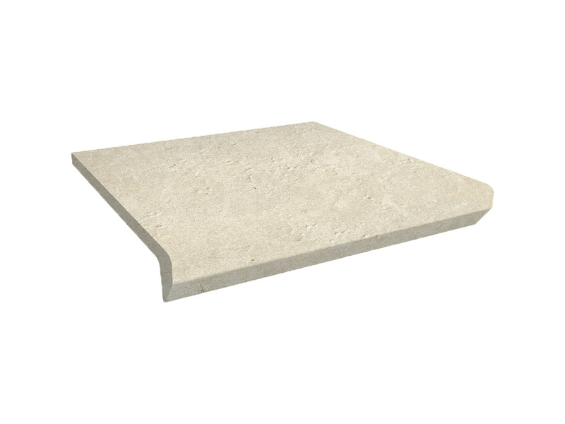 Ступень фронтальная клинкерная с капиносом Ceramika Paradyz, SCANDIANO BEIGE KAPINOS STOPNICA PROSTA, 30х33 см