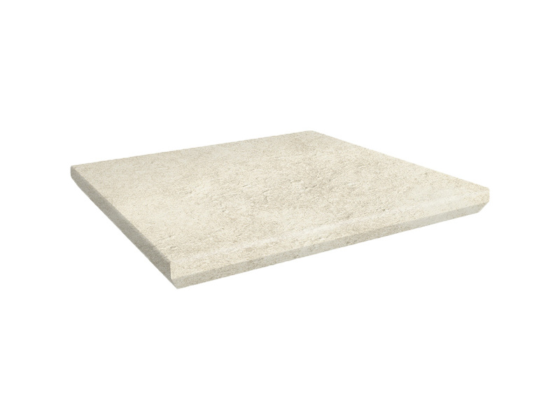 Ступень угловая клинкерная с капиносом Ceramika Paradyz, SCANDIANO BEIGE KAPINOS STOPNICA NAROZNA, 33х33 см