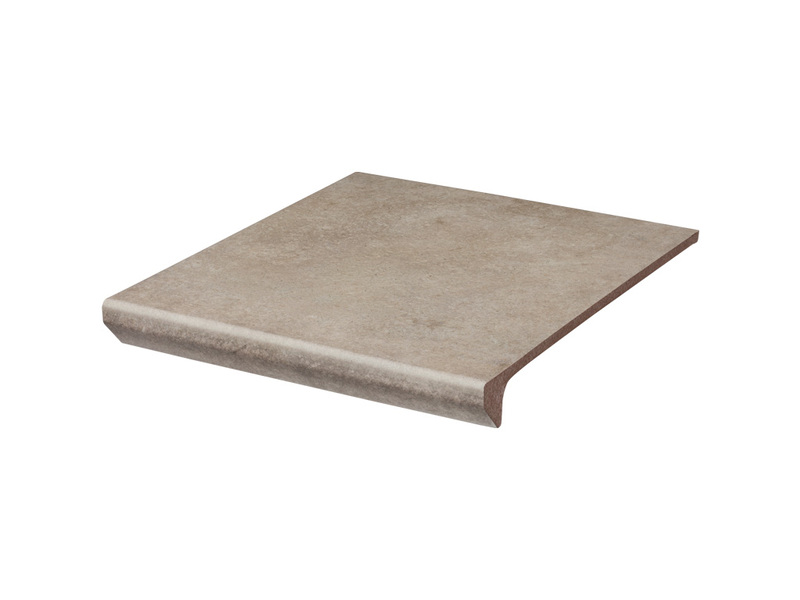 Ступень фронтальная клинкерная с капиносом Ceramika Paradyz, Viano Beige Kapinos Stopnica Prosta, 30х33 см