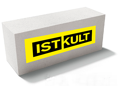 Газобетонный стеновой блок ISTKULT, D500, 625х250х375мм