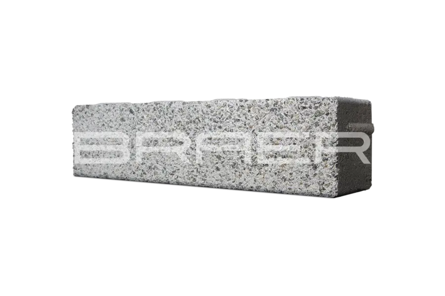 Брусчатка BRAER (БРАЕР) Ригель 2.0 Гранит на сером Select, 320х80х60мм