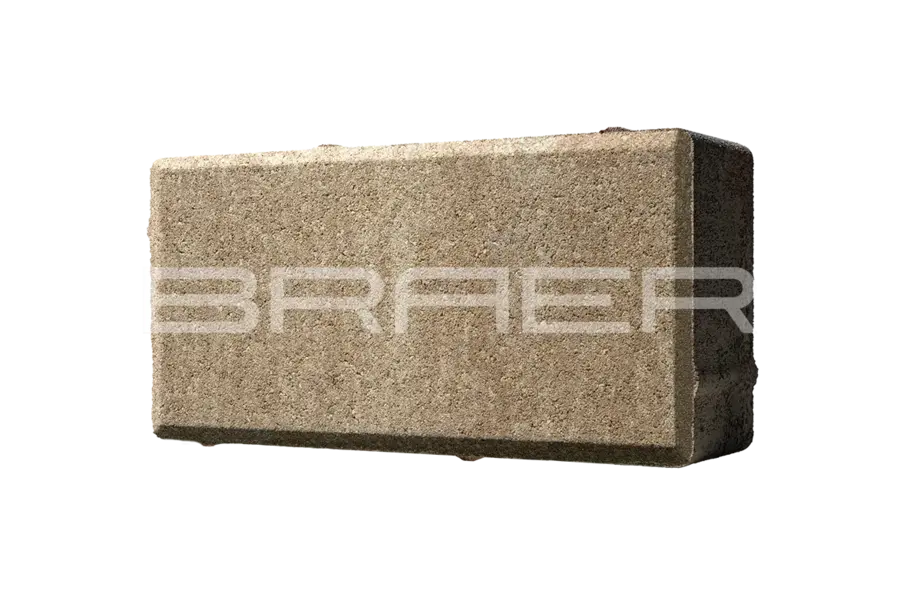Брусчатка BRAER (БРАЕР) Прямоугольник, Color Mix Тип 3 "Миндаль", 200х100х40мм