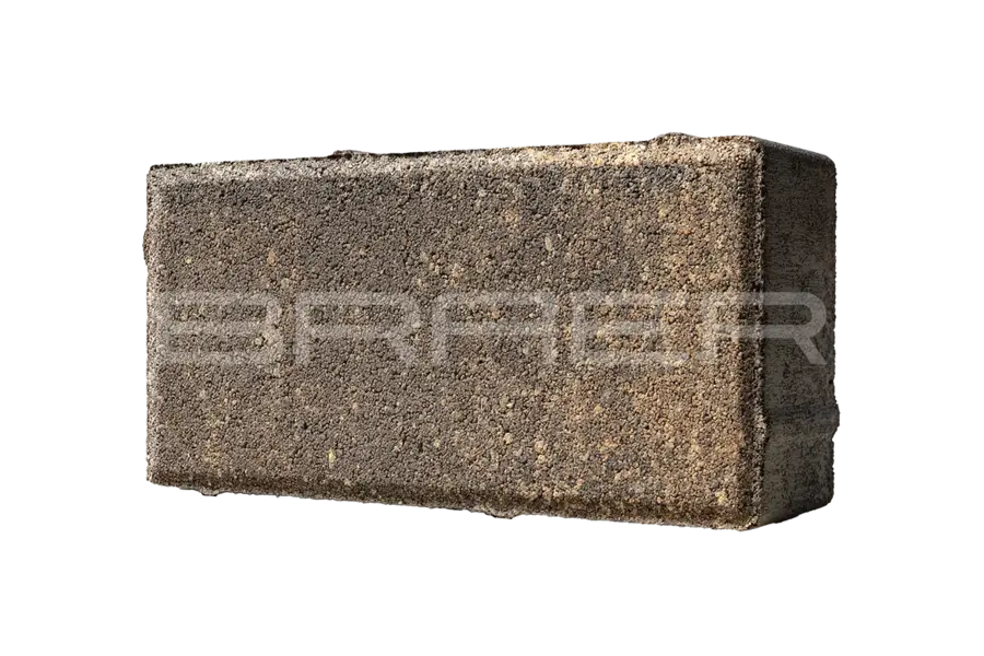 Брусчатка BRAER (БРАЕР) Прямоугольник, Color Mix Тип 3 "Каштан", 200х100х60мм