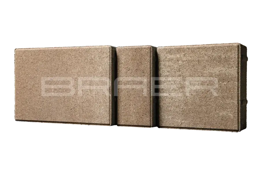Плитка тротуарная BRAER (БРАЕР) Мозаика, Color Mix "Миндаль", 60мм 