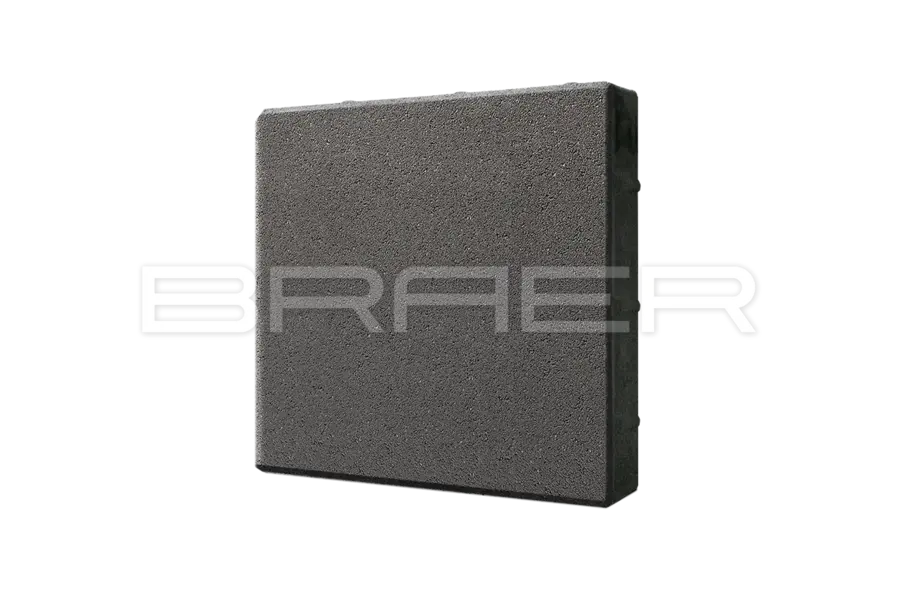 Плитка тротуарная BRAER (БРАЕР) Сити, серый, 300х300х80мм 