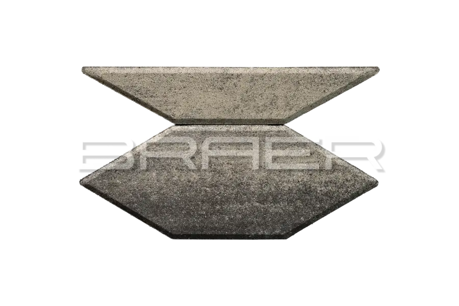 Плитка тротуарная BRAER (БРАЕР) Карат, Color Mix "Ночь", 80мм 