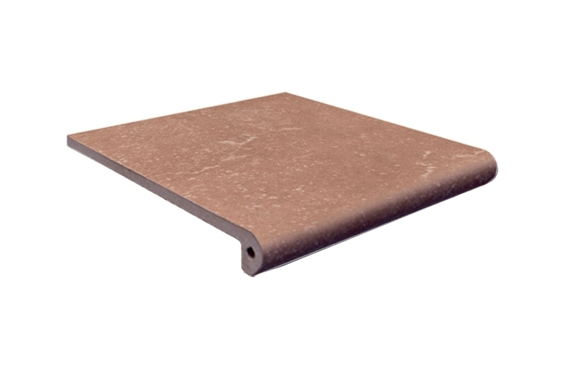 Ступень фронтальная клинкерная EXAGRES, Stone Brown, 33х33 см