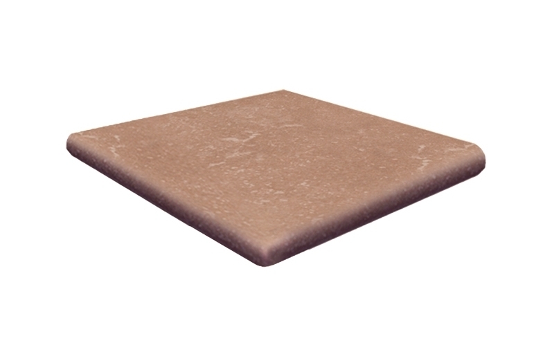Ступень угловая клинкерная EXAGRES, Stone Brown, 33х33 см