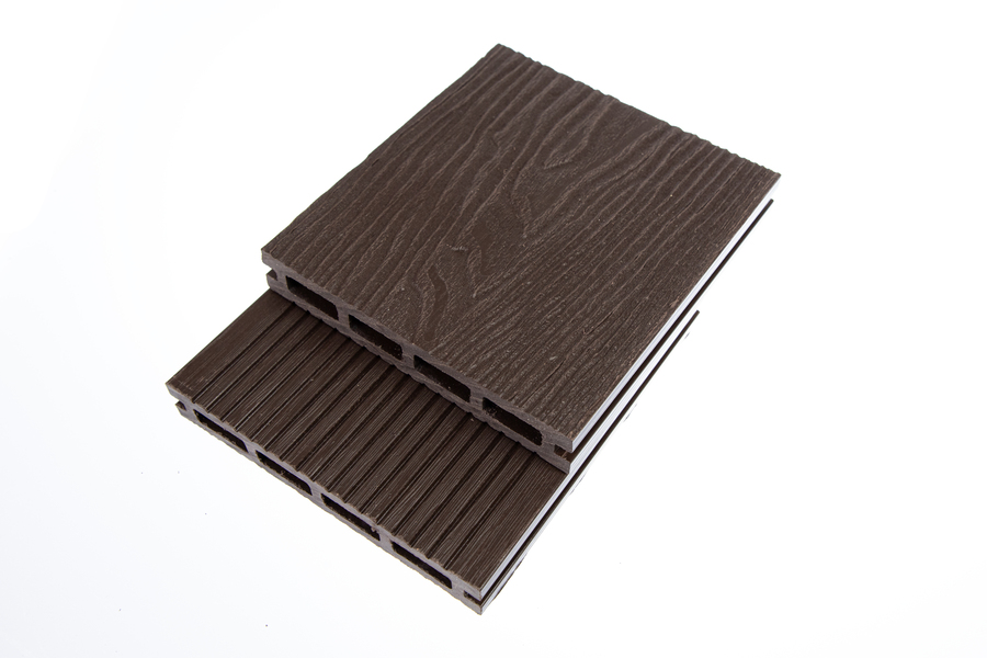 Террасная доска ДПК Grand Line 140мм 3D Wood шоколад 4м (БШТ)